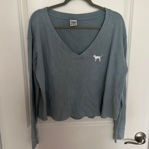 Victoria’s Secret Pink Waffle knit v neck